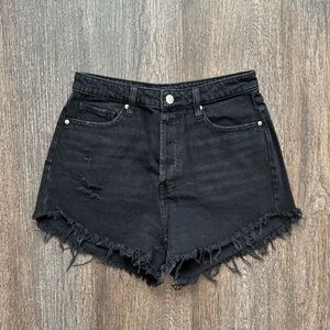 Wild Fable Highest Rise Shorts Size 4 Black Distressed
